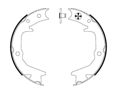 Brake Shoe Kit, parking brake, Image 2