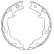 Brake Shoe Kit, parking brake, Thumbnail 2