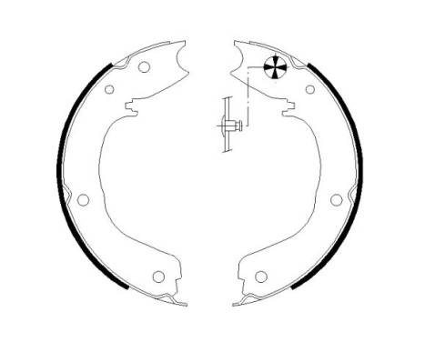 Brake Shoe Kit, parking brake, Image 2