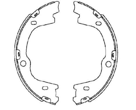 Brake Shoe Kit, parking brake, Image 2