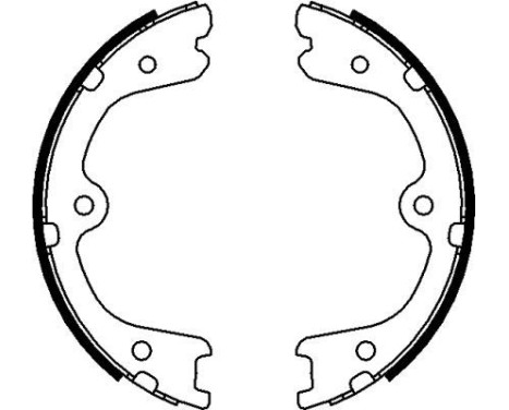 Brake Shoe Kit, parking brake, Image 2