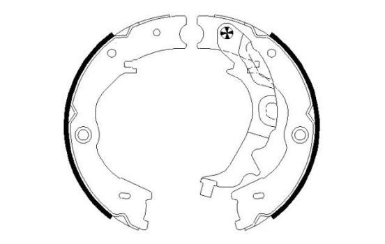 Brake Shoe Kit, parking brake, Image 2