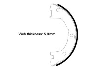 Brake Shoe Kit, parking brake