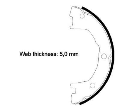 Brake Shoe Kit, parking brake