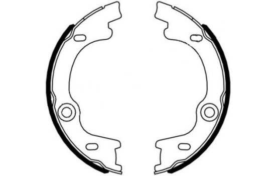 Brake Shoe Kit, parking brake, Image 2