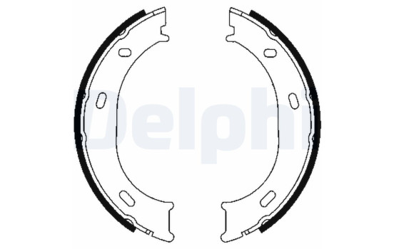 Brake Shoe Kit, parking brake