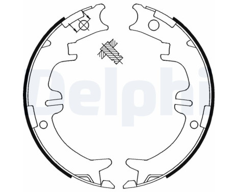 Brake Shoe Kit, parking brake