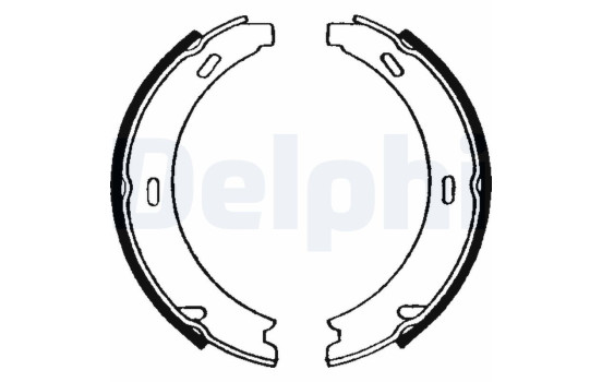 Brake Shoe Kit, parking brake