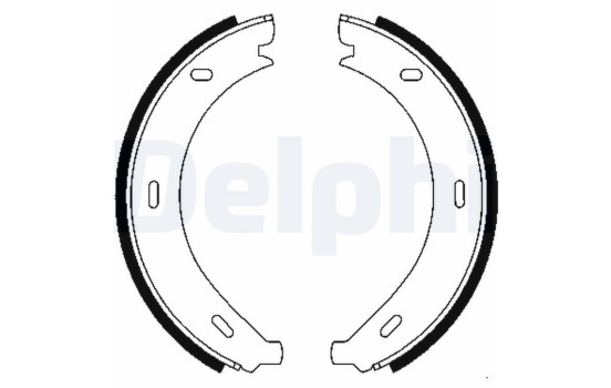 Brake Shoe Kit, parking brake