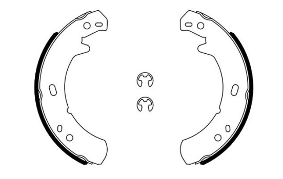 Brake Shoe Kit, parking brake, Image 2