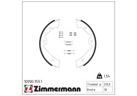 Brake Shoe Kit, parking brake
