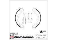 Brake Shoe Kit, parking brake