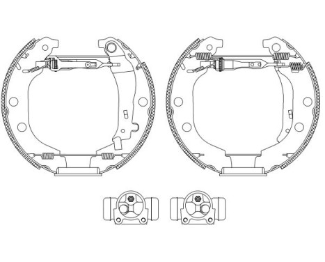 Brake Shoe Kit Shoe Kit Pro, Image 2