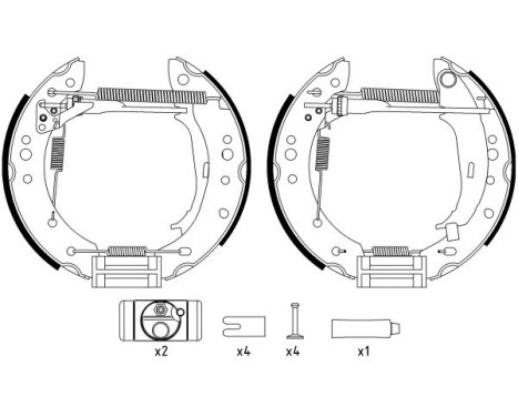 Brake Shoe Kit Shoe Kit Pro, Image 2