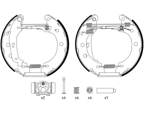 Brake Shoe Kit Shoe Kit Pro, Image 2