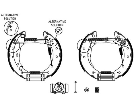 Brake Shoe Kit Shoe Kit Pro, Image 2