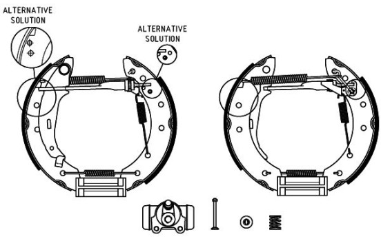 Brake Shoe Kit Shoe Kit Pro, Image 2