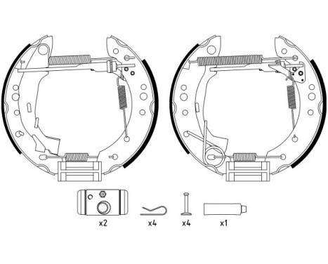 Brake Shoe Kit Shoe Kit Pro, Image 2