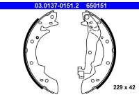 Brake Shoe Set 03.0137-0151.2 ATE