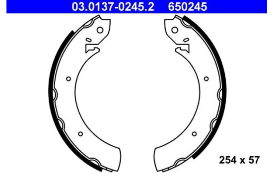 Brake Shoe Set 03.0137-0245.2 ATE, Image 2