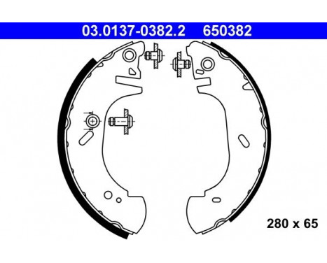 Brake Shoe Set 03.0137-0382.2 ATE, Image 2