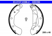 Brake Shoe Set 03.0137-0396.2 ATE