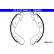 Brake shoe set 03.0137-0422.2 ATE