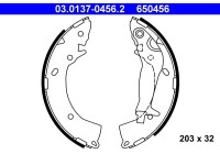 Brake Shoe Set 03.0137-0456.2 ATE