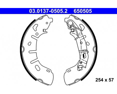 Brake Shoe Set 03.0137-0505.2 ATE, Image 2