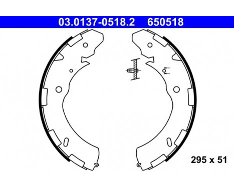 Brake Shoe Set 03.0137-0518.2 ATE