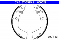 Brake Shoe Set 03.0137-0529.2 ATE