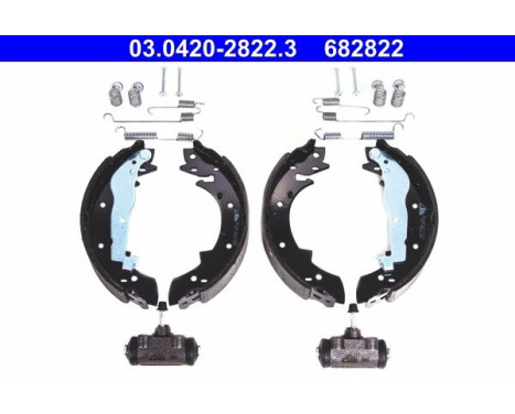 Brake shoe set 03.0420-2822.3 ATE