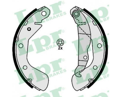 Brake Shoe Set 08120 Lpr, Image 2