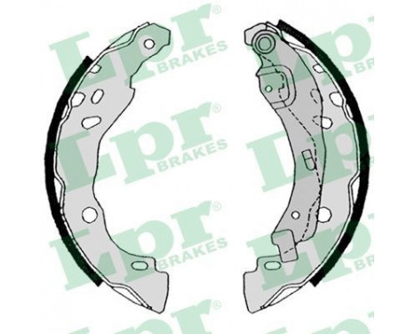 Brake Shoe Set 08630 Lpr, Image 2