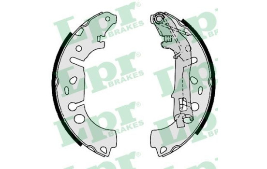 Brake Shoe Set 09100 Lpr, Image 2