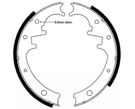 Brake Shoe Set 40481 ABS
