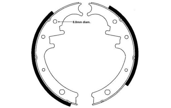 Brake Shoe Set 40481 ABS