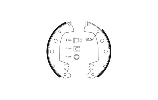 Brake Shoe Set 8110 ABS, Image 2
