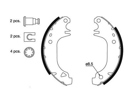 Brake Shoe Set 8311 ABS