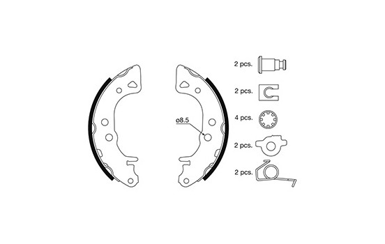 Brake Shoe Set 8833 ABS