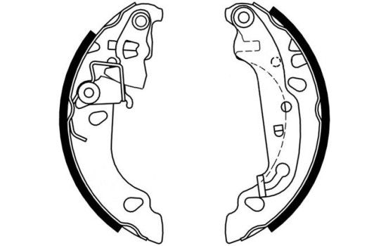 Brake Shoe Set 9166 ABS, Image 2