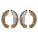 Brake Shoe Set ADG04168 Blue Print