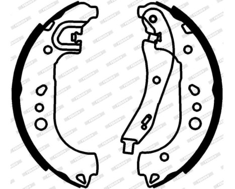 Brake shoe set FSB4329 Ferodo, Image 2