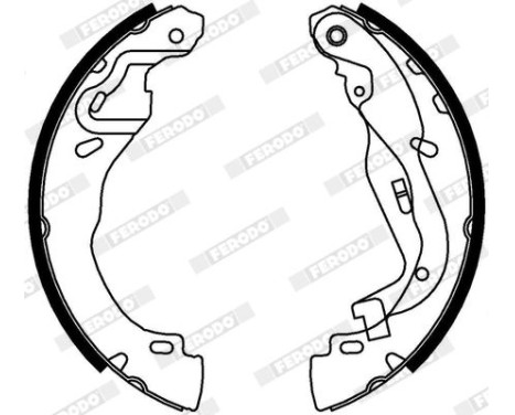 Brake shoe set FSB4332 Ferodo, Image 2