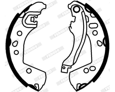 Brake shoe set FSB4336 Ferodo, Image 2