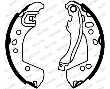 Brake shoe set FSB4336 Ferodo, Image 2