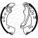 Brake shoe set FSB4336 Ferodo, Thumbnail 2