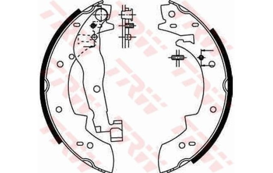 Brake Shoe Set GS6251 TRW