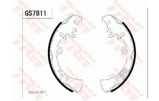 Brake Shoe Set GS7811 TRW