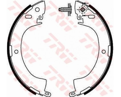 Brake Shoe Set GS8185 TRW